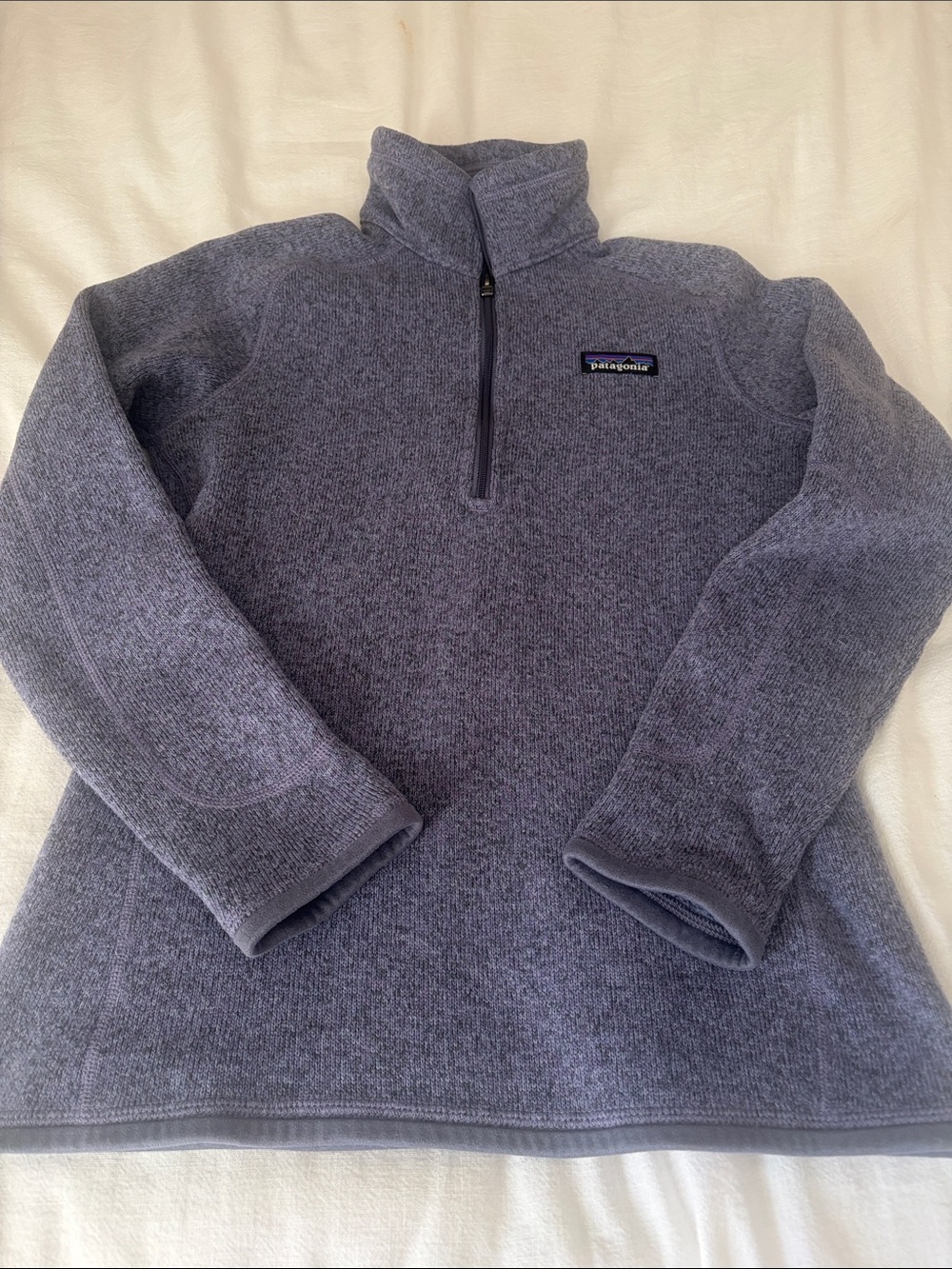 Patagonia Women’s Zip-Neck Fleece Pullover - Heather Purple